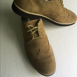 Marc Anthony suede tan Oxford shoes size 14